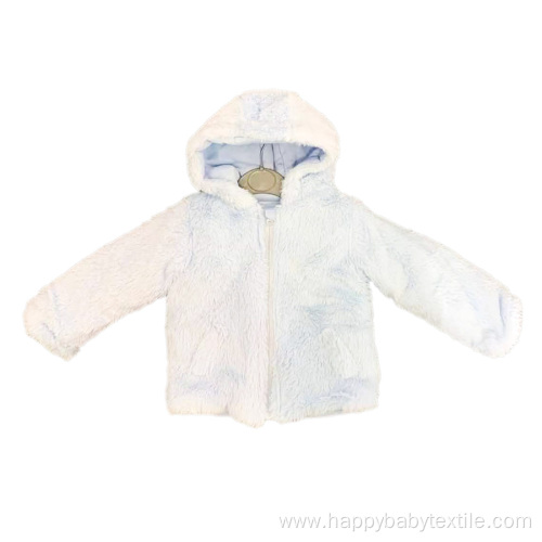 100% polyester baby winter jacket with hood